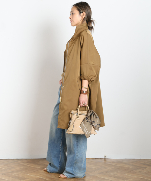 AP STUDIO(エーピーストゥディオ)の「ウインドスウェプトブルゾン(その他アウター・レディース・ブラック/キャメル・FREE)」の11枚目の写真