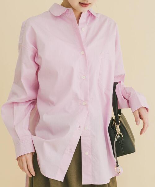 ITEMS URBANRESEARCH（アイテムズ アーバンリサーチ）の「レギュラーカラー刺シュウシャツ（シャツ/ブラウス・レディース・ピンク系その他/ホワイト/ブルー系その他・FREE）」の13枚目の写真