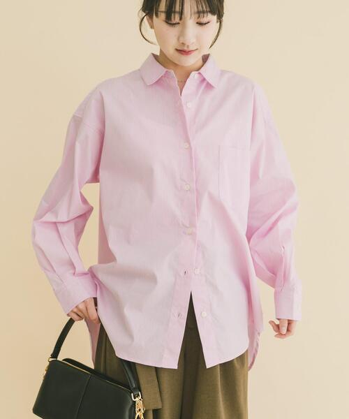 ITEMS URBANRESEARCH（アイテムズ アーバンリサーチ）の「レギュラーカラー刺シュウシャツ（シャツ/ブラウス・レディース・ピンク系その他/ホワイト/ブルー系その他・FREE）」の14枚目の写真