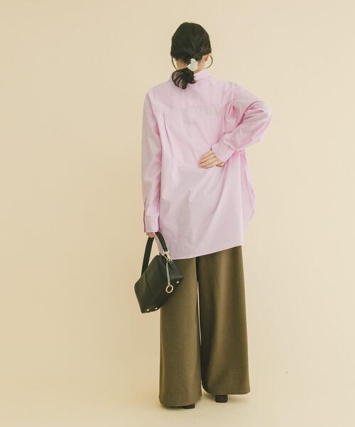 ITEMS URBANRESEARCH（アイテムズ アーバンリサーチ）の「レギュラーカラー刺シュウシャツ（シャツ/ブラウス・レディース・ピンク系その他/ホワイト/ブルー系その他・FREE）」の16枚目の写真