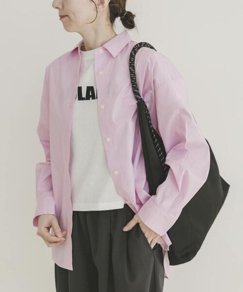 ITEMS URBANRESEARCH（アイテムズ アーバンリサーチ）の「レギュラーカラー刺シュウシャツ（シャツ/ブラウス・レディース・ピンク系その他/ホワイト/ブルー系その他・FREE）」の18枚目の写真