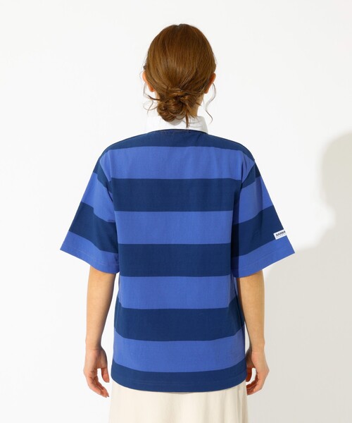 Barbarian(バーバリアン)の「【BARBARIAN/バーバリアン】ライトウェイトラグビーT/Light weight Rugby T/ボーダー(Tシャツ/カットソー・レディース・イエロー系その他/ネイビー・フリー)」の16枚目の写真