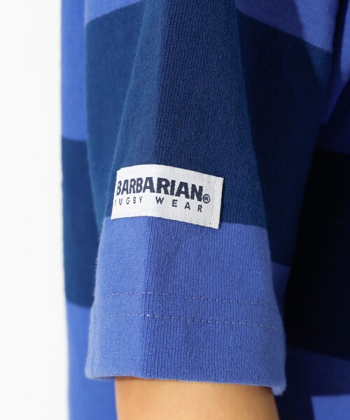 Barbarian(バーバリアン)の「【BARBARIAN/バーバリアン】ライトウェイトラグビーT/Light weight Rugby T/ボーダー(Tシャツ/カットソー・レディース・イエロー系その他/ネイビー・フリー)」の20枚目の写真