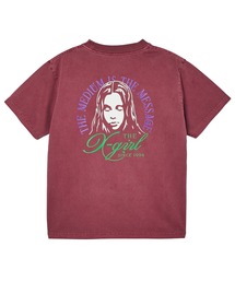 X-girl（エックスガール）の「FADED TRI-COLOR FACE S/S TEE（Tシャツ/カットソー）」