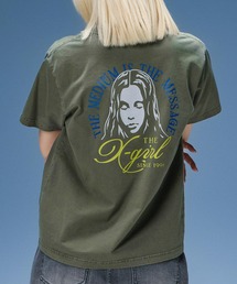 X-girl（エックスガール）の「FADED TRI-COLOR FACE S/S TEE（Tシャツ/カットソー）」