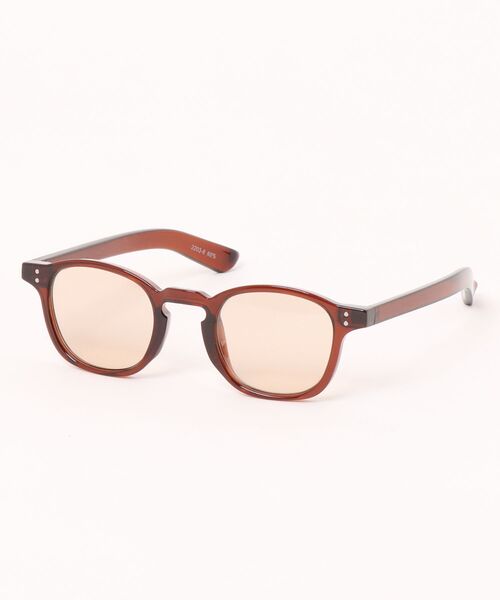 Revo.（レボ）の「WELLINGTON COLOR LENS SUNGLASSES / ウェリントン カラーレンズ サングラス クリアフレーム【UNISEX】（サングラス・レディース・シャンパン/ライトグレー/ブラウン/ライトグリーン/ブラック/ライトベージュ/ライトブルー・FREE）」の4枚目の写真
