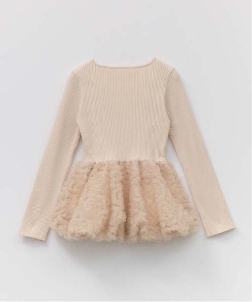 RANDA（ランダ）の「デザインチュールペプラムリブニット（ニット/セーター・レディース・グレー/ピンク/アイボリー・FREE）」の15枚目の写真