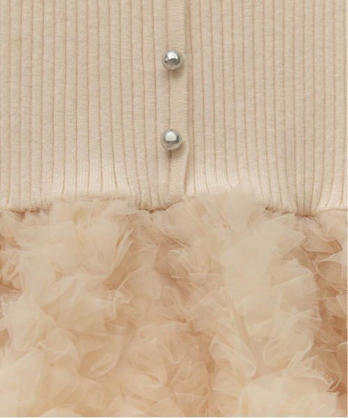 RANDA（ランダ）の「デザインチュールペプラムリブニット（ニット/セーター・レディース・グレー/ピンク/アイボリー・FREE）」の14枚目の写真