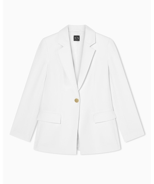 ARMANI EXCHANGE（アルマーニエクスチェンジ）の「【A|X アルマーニ エクスチェンジ】WE ソフトポリクレープ ダブルブレストジャケット（テーラードジャケット・レディース・ホワイト・2/4/6）」の5枚目の写真