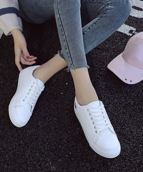 Miniministore(ミニミニストア)の「ローカットスニーカー レディース ハート(スニーカー・レディース・シルバー/レッド/ゴールド・22.5cm/23.0cm/23.5cm/24.0cm/24.5cm/25.0cm)」の21枚目の写真