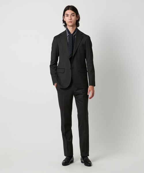 UNITED ARROWS（ユナイテッドアローズ）の「ポリエステル/ウール ノープリーツ スラックス COMFORT EASY―MODEL（スラックス・メンズ・ブラック・46）」の3枚目の写真