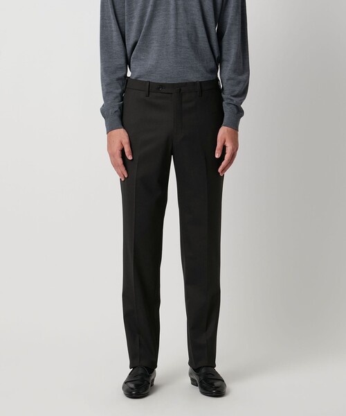 UNITED ARROWS（ユナイテッドアローズ）の「ポリエステル/ウール ノープリーツ スラックス COMFORT EASY―MODEL（スラックス・メンズ・ブラック・46）」の4枚目の写真