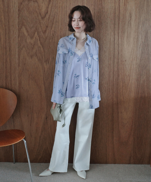 Margaux Dereume × SLOBE lingerie キャミブラウス 追加予約》Margaux Dereume × SLOBE lingerie キャミブラウス