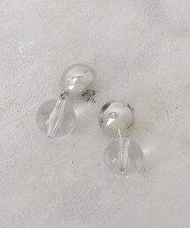 メタル×クリア ピアス