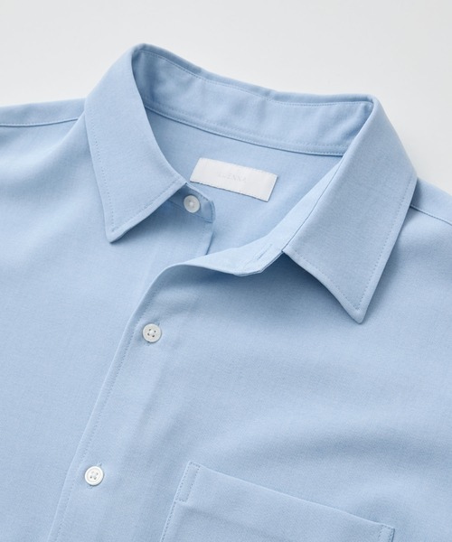 LUENNA(ルエナ)の「【LUENNA】Compact Half Sleeve Regular Collar Shirt / コンパクト半袖レギュラーカラーシャツ(シャツ/ブラウス・メンズ・ライトブルー/ダークブラウン/ブラック系1・S/M/L)」の8枚目の写真