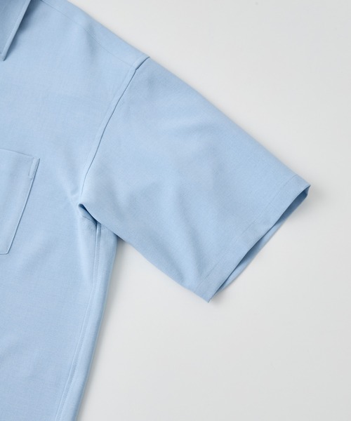 LUENNA(ルエナ)の「【LUENNA】Compact Half Sleeve Regular Collar Shirt / コンパクト半袖レギュラーカラーシャツ(シャツ/ブラウス・メンズ・ライトブルー/ダークブラウン/ブラック系1・S/M/L)」の9枚目の写真
