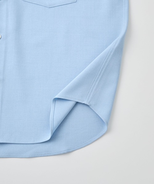 LUENNA(ルエナ)の「【LUENNA】Compact Half Sleeve Regular Collar Shirt / コンパクト半袖レギュラーカラーシャツ(シャツ/ブラウス・メンズ・ライトブルー/ダークブラウン/ブラック系1・S/M/L)」の10枚目の写真