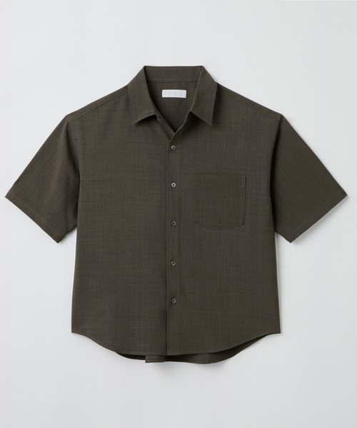 LUENNA(ルエナ)の「【LUENNA】Compact Half Sleeve Regular Collar Shirt / コンパクト半袖レギュラーカラーシャツ(シャツ/ブラウス・メンズ・ライトブルー/ダークブラウン/ブラック系1・S/M/L)」の15枚目の写真