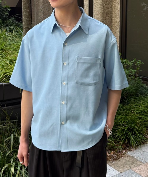 LUENNA(ルエナ)の「【LUENNA】Compact Half Sleeve Regular Collar Shirt / コンパクト半袖レギュラーカラーシャツ(シャツ/ブラウス・メンズ・ライトブルー/ダークブラウン/ブラック系1・S/M/L)」の19枚目の写真