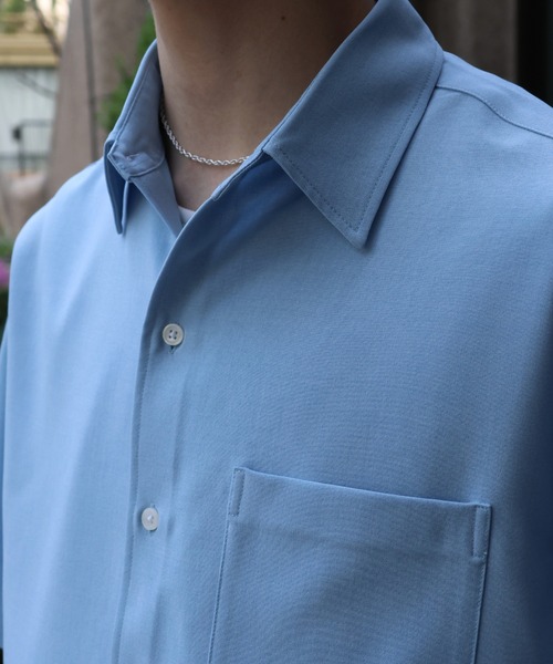 LUENNA(ルエナ)の「【LUENNA】Compact Half Sleeve Regular Collar Shirt / コンパクト半袖レギュラーカラーシャツ(シャツ/ブラウス・メンズ・ライトブルー/ダークブラウン/ブラック系1・S/M/L)」の20枚目の写真