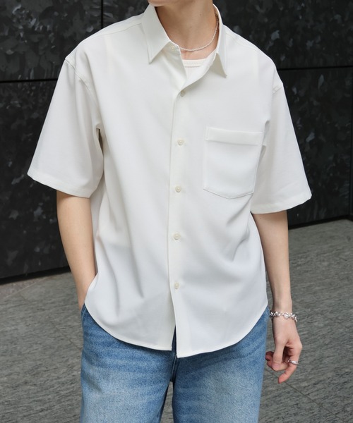 LUENNA(ルエナ)の「【LUENNA】Compact Half Sleeve Regular Collar Shirt / コンパクト半袖レギュラーカラーシャツ(シャツ/ブラウス・メンズ・ライトブルー/ダークブラウン/ブラック系1/グリーン/ホワイト・S/M/L)」の21枚目の写真