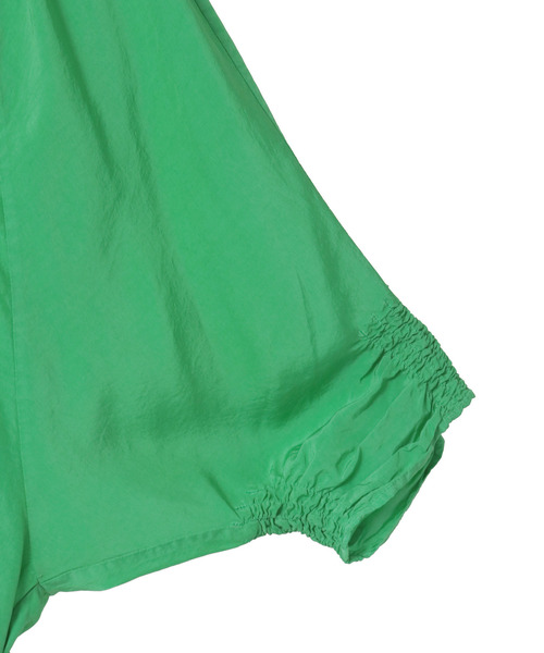 CURRENTAGE(カレンテージ)の「【CURRENTAGE/カレンテージ】Piece Dyeing Cupra Blouse(シャツ/ブラウス・レディース・グリーン/ブラウン・FREE)」の19枚目の写真
