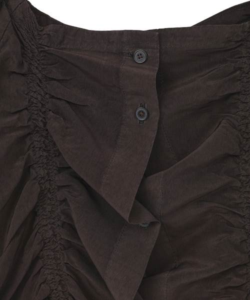 CURRENTAGE(カレンテージ)の「【CURRENTAGE/カレンテージ】Piece Dyeing Cupra Blouse(シャツ/ブラウス・レディース・グリーン/ブラウン・FREE)」の10枚目の写真