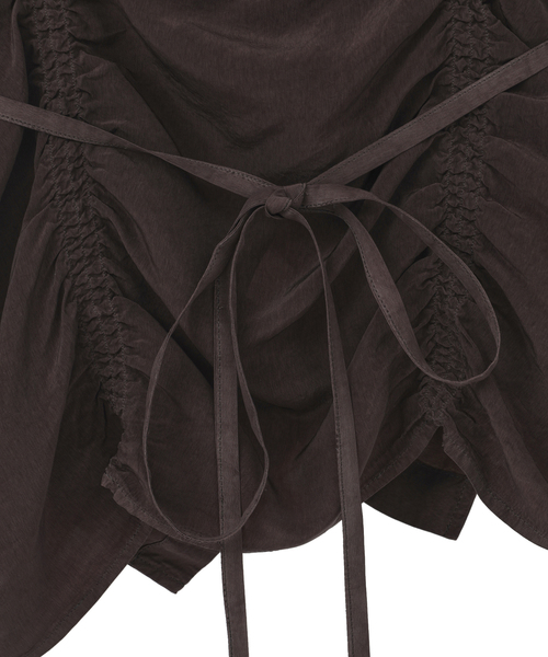 CURRENTAGE(カレンテージ)の「【CURRENTAGE/カレンテージ】Piece Dyeing Cupra Blouse(シャツ/ブラウス・レディース・グリーン/ブラウン・FREE)」の11枚目の写真