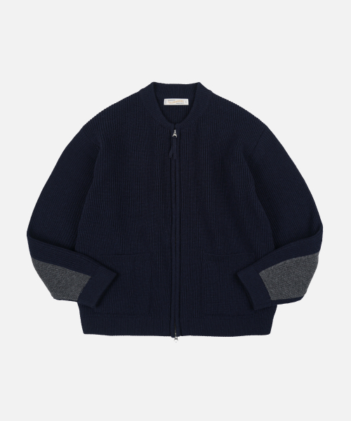 ULTRA HEAVYWEIGHT — кардиган на молнии, NAVY