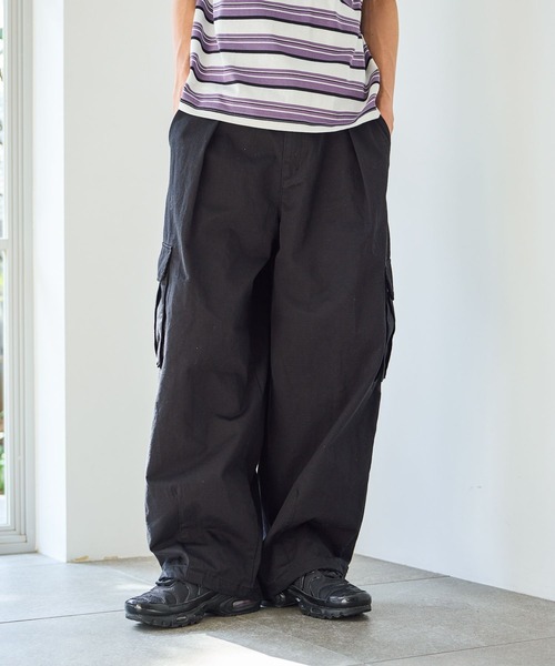 PBLIM（ページボーイリム）の「《UNISEX》アソートカーゴパンツ（カーゴパンツ・レディース・チャコールグレー/ブラック/カモフラージュ・LARGE/MEDIUM）」の4枚目の写真