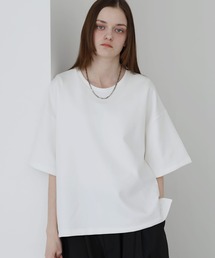 SOCCE（ソーシー）の「高機能コットンポンチUネックTシャツ/UVカット 吸水 接触冷感 防シワ 抗ピリング（Tシャツ/カットソー）」