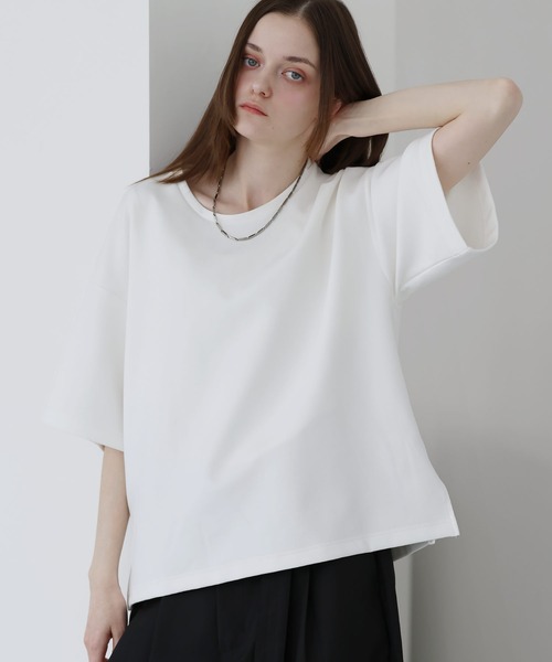 SOCCE(ソーシー)の「高機能コットンポンチUネックTシャツ/UVカット 吸水 接触冷感 防シワ 抗ピリング(Tシャツ/カットソー・メンズ・ブラック/ブルー/ホワイト/チャコール/ワイン/ライトグレー・S/M/L/XL)」の7枚目の写真