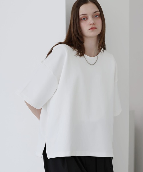 SOCCE(ソーシー)の「高機能コットンポンチUネックTシャツ/UVカット 吸水 接触冷感 防シワ 抗ピリング(Tシャツ/カットソー・メンズ・ブラック/ブルー/ホワイト/チャコール/ワイン/ライトグレー・S/M/L/XL)」の8枚目の写真