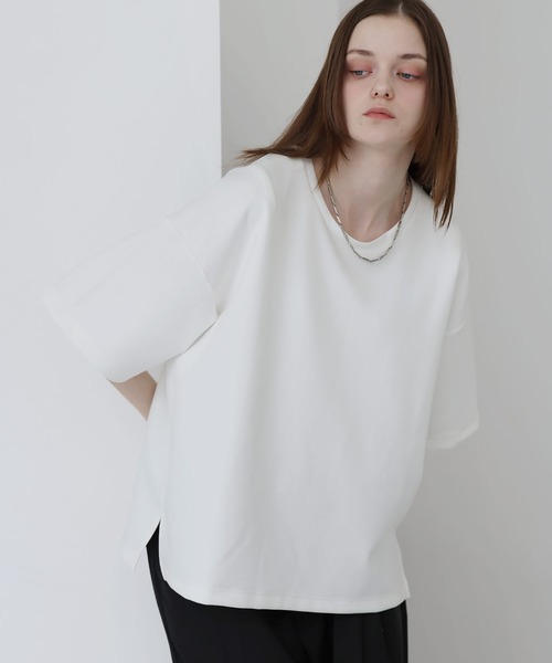 SOCCE(ソーシー)の「高機能コットンポンチUネックTシャツ/UVカット 吸水 接触冷感 防シワ 抗ピリング(Tシャツ/カットソー・メンズ・ブラック/ブルー/ホワイト/チャコール/ワイン/ライトグレー・S/M/L/XL)」の9枚目の写真