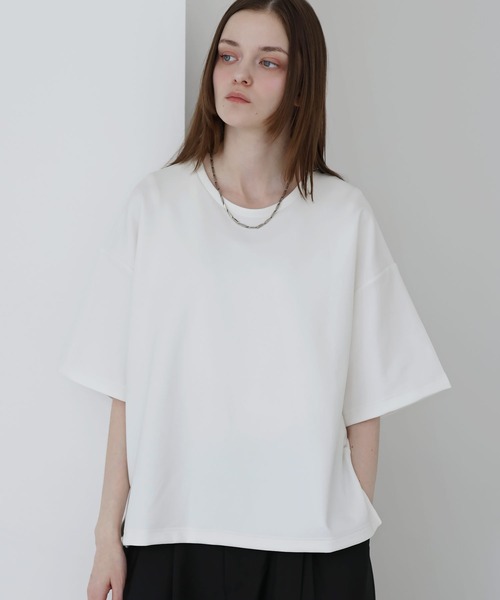 SOCCE(ソーシー)の「高機能コットンポンチUネックTシャツ/UVカット 吸水 接触冷感 防シワ 抗ピリング(Tシャツ/カットソー・メンズ・ブラック/ブルー/ホワイト/チャコール/ワイン/ライトグレー・S/M/L/XL)」の10枚目の写真