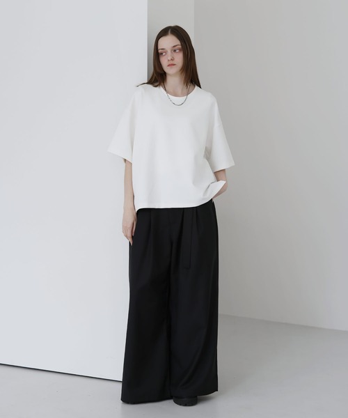 SOCCE(ソーシー)の「高機能コットンポンチUネックTシャツ/UVカット 吸水 接触冷感 防シワ 抗ピリング(Tシャツ/カットソー・メンズ・ブラック/ブルー/ホワイト/チャコール/ワイン/ライトグレー・S/M/L/XL)」の12枚目の写真