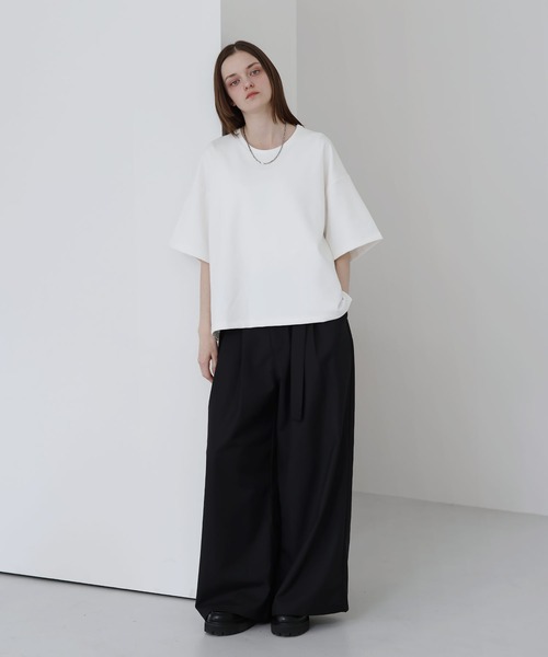 SOCCE(ソーシー)の「高機能コットンポンチUネックTシャツ/UVカット 吸水 接触冷感 防シワ 抗ピリング(Tシャツ/カットソー・メンズ・ブラック/ブルー/ホワイト/チャコール/ワイン/ライトグレー・S/M/L/XL)」の13枚目の写真