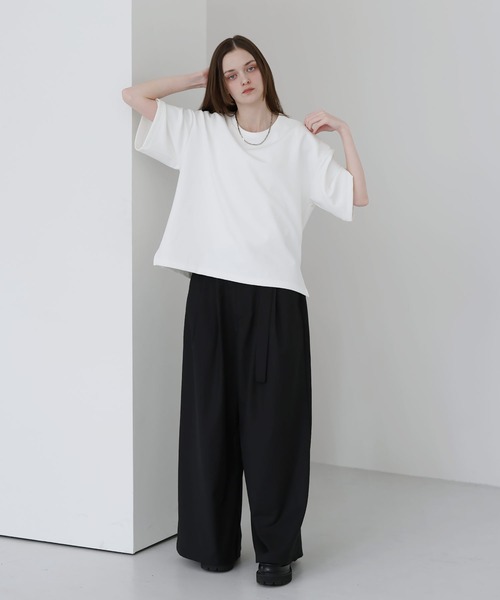 SOCCE(ソーシー)の「高機能コットンポンチUネックTシャツ/UVカット 吸水 接触冷感 防シワ 抗ピリング(Tシャツ/カットソー・メンズ・ブラック/ブルー/ホワイト/チャコール/ワイン/ライトグレー・S/M/L/XL)」の15枚目の写真