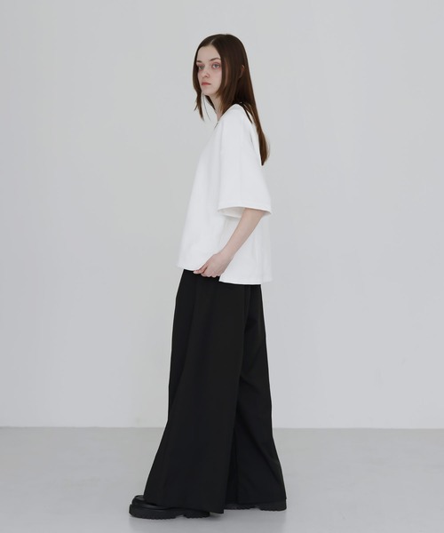 SOCCE(ソーシー)の「高機能コットンポンチUネックTシャツ/UVカット 吸水 接触冷感 防シワ 抗ピリング(Tシャツ/カットソー・メンズ・ブラック/ブルー/ホワイト/チャコール/ワイン/ライトグレー・S/M/L/XL)」の16枚目の写真