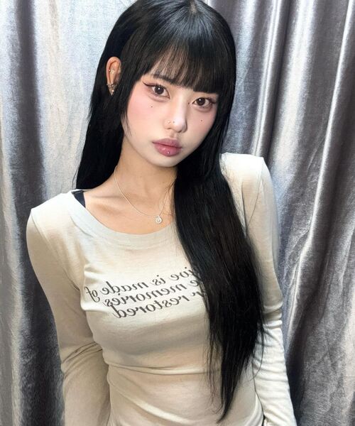 ALKI ALKA(アルキアルカ)の「Sheer Long Sleeve (Light Gray)(Tシャツ/カットソー・レディース・ライトグレー・MEDIUM/SMALL)」の12枚目の写真