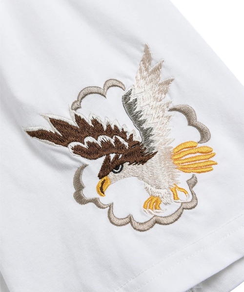 TAION(タイオン)の「【TAION(タイオン)】〈ユニセックス〉ノンダウン ジャパンスペシャル アーム刺繍 Tシャツ(Tシャツ/カットソー・メンズ・ホワイト系その他6/ホワイト系その他7/ブラック系その他6/ブラック系その他7/オレンジ系その他6/ホワイト系/ブラック系/オリーブ系/ネイビー系2・S/M/L/XL/2XL/3XL)」の10枚目の写真