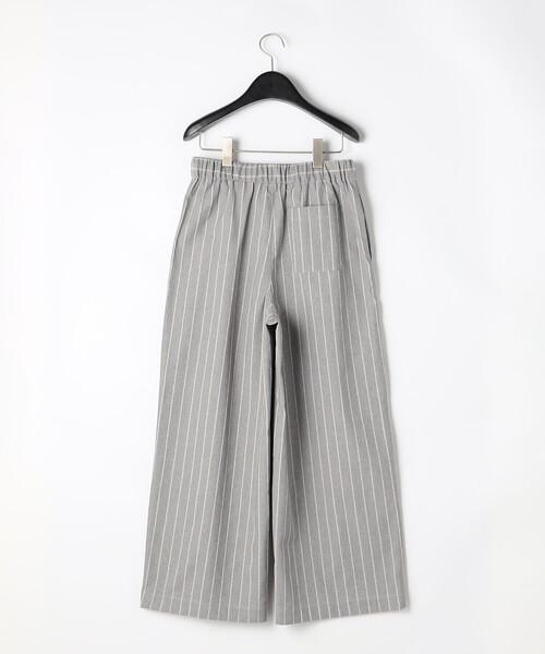 ONIGIRI（オニギリ）の「シャンブレー ワイドストライプパンツ（その他パンツ・レディース・オフホワイト/グレー/ベージュ・FREE）」の11枚目の写真