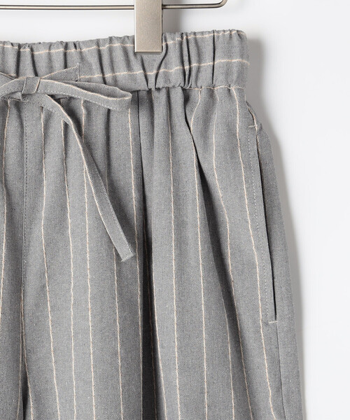 ONIGIRI（オニギリ）の「シャンブレー ワイドストライプパンツ（その他パンツ・レディース・オフホワイト/グレー/ベージュ・FREE）」の13枚目の写真