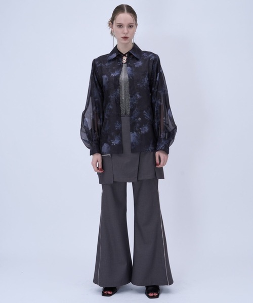 HARE(ハレ)の「ストリングネックT(HARE)(Tシャツ/カットソー・レディース・ブルー/シルバー/イエロー/グリーン/オレンジ/イエロー系その他・FREE)」の9枚目の写真
