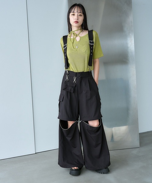 HARE(ハレ)の「ストリングネックT(HARE)(Tシャツ/カットソー・レディース・ブルー/シルバー/イエロー/グリーン/オレンジ/イエロー系その他・FREE)」の10枚目の写真