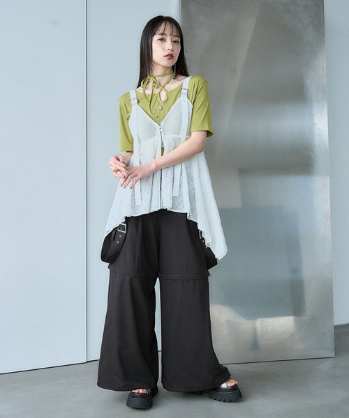 HARE(ハレ)の「ストリングネックT(HARE)(Tシャツ/カットソー・レディース・ブルー/シルバー/イエロー/グリーン/オレンジ/イエロー系その他・FREE)」の12枚目の写真