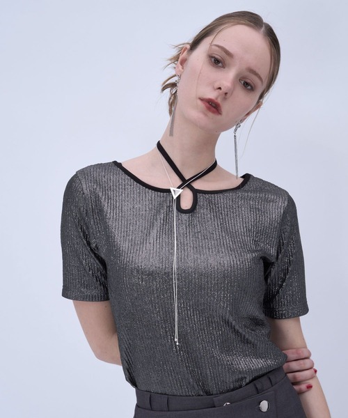HARE(ハレ)の「ストリングネックT(HARE)(Tシャツ/カットソー・レディース・ブルー/シルバー/イエロー/グリーン/オレンジ/イエロー系その他・FREE)」の17枚目の写真