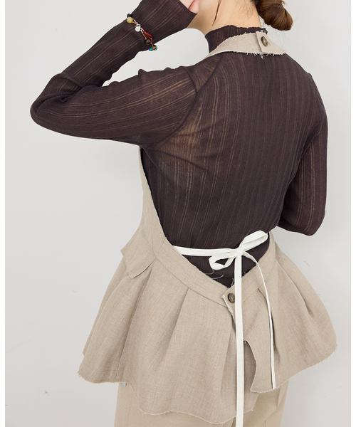 IENA(イエナ)の「venit/ヴェニット LINEN BL ブラウス VEG5615A(シャツ/ブラウス・レディース・ベージュ・FREE)」の4枚目の写真
