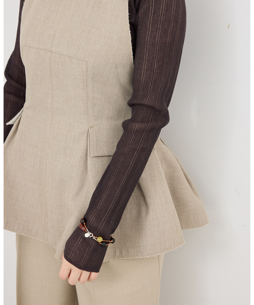 IENA(イエナ)の「venit/ヴェニット LINEN BL ブラウス VEG5615A(シャツ/ブラウス・レディース・ベージュ・FREE)」の6枚目の写真