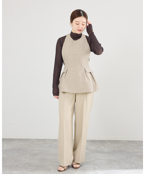 IENA(イエナ)の「venit/ヴェニット LINEN BL ブラウス VEG5615A(シャツ/ブラウス・レディース・ベージュ・FREE)」の7枚目の写真